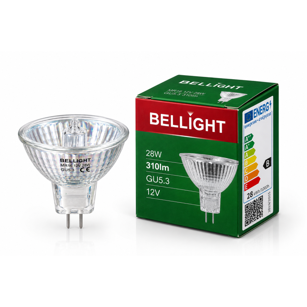 Лампа галогенная MR16 eco 12V 28W GU5.3