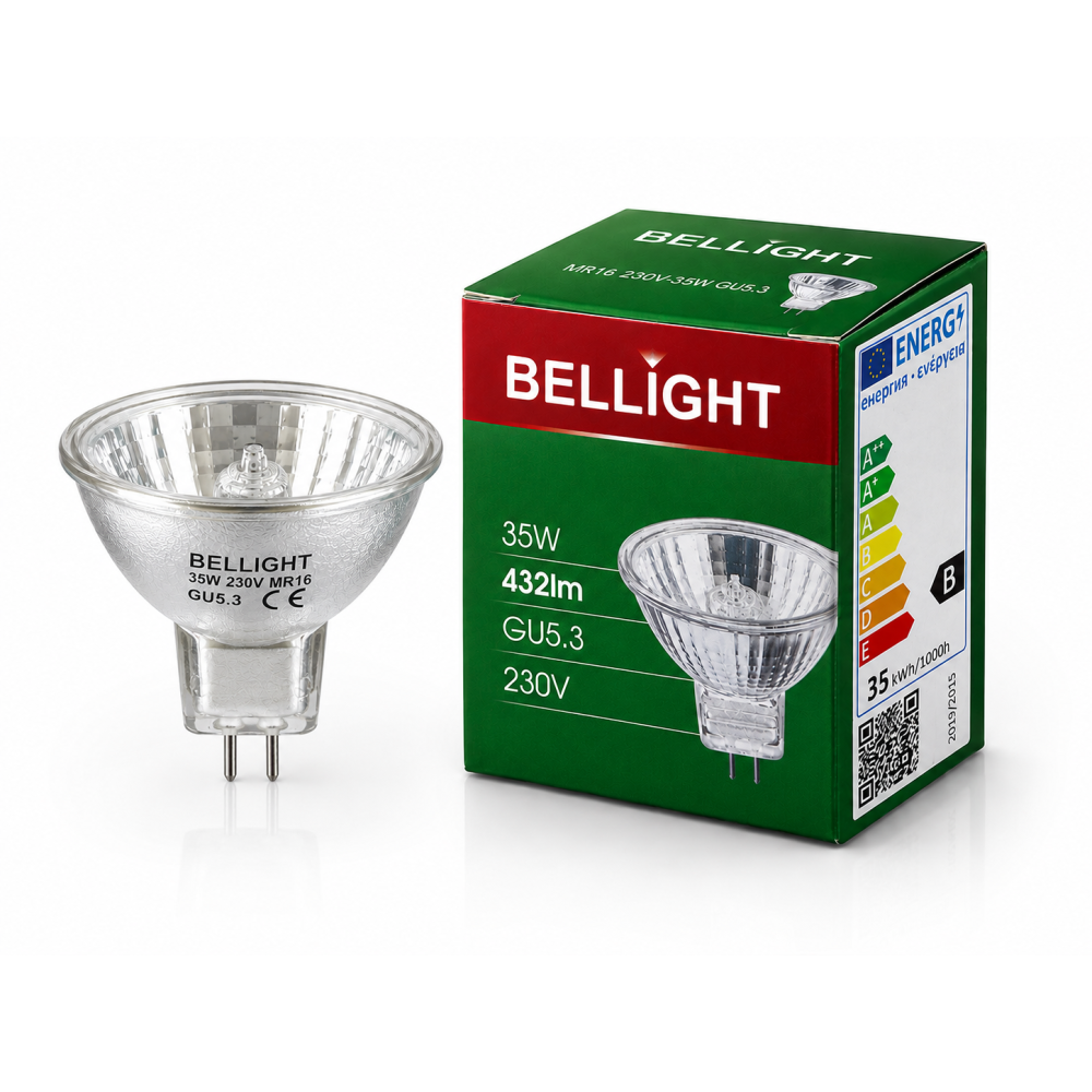 Лампа галогенная MR16 230V 35W GU5.3