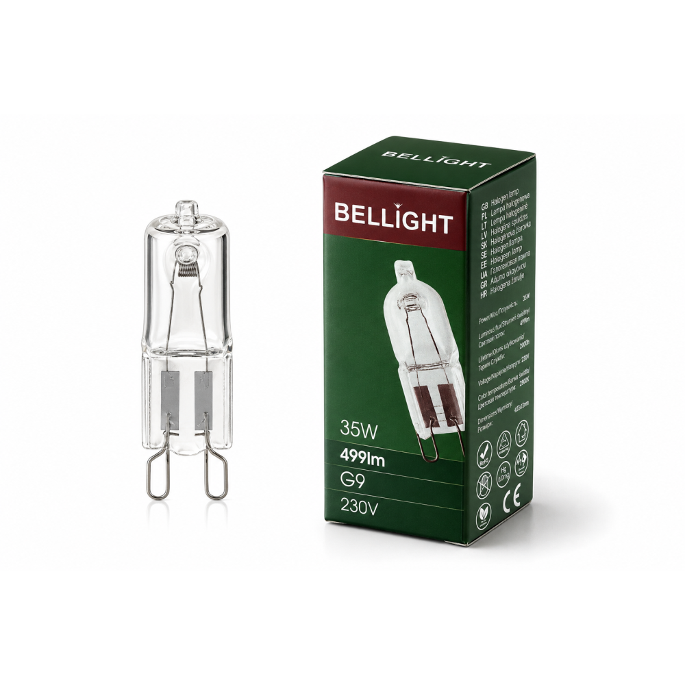 Лампа галогенная G9 230V 35W G9 clear