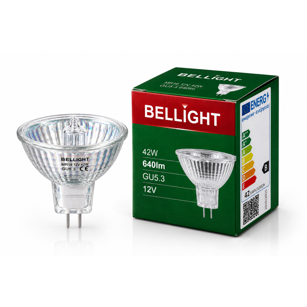 Лампа галогенная MR16 eco 12V 42W GU5.3