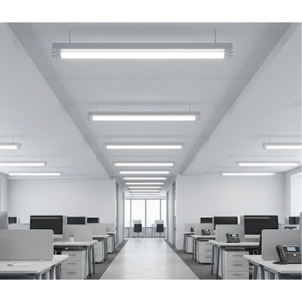 Лампа светодиодная линейная LED T8 230V 18W G13  4000K двухстороннее подключение
