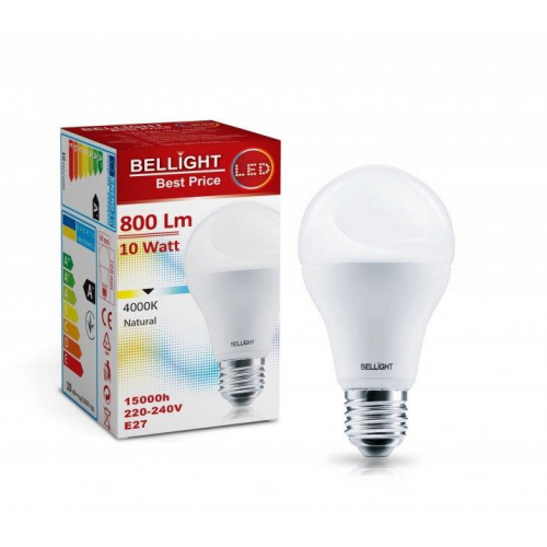 Світлодіодна лампа LED A60 10W E27 4000K Best Price