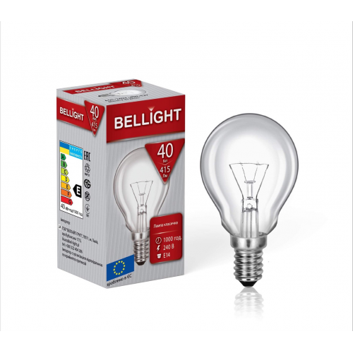 Лампа розжарювання кулькоподібна Р45 40W Е14 220-230V