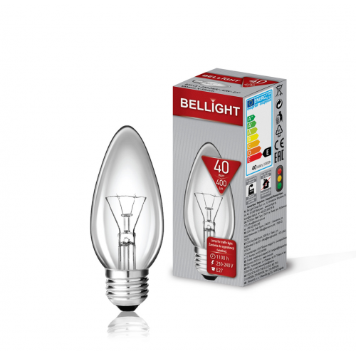 Лампа розжарювання свічкоподібна В35 40W Е27 220-230V
