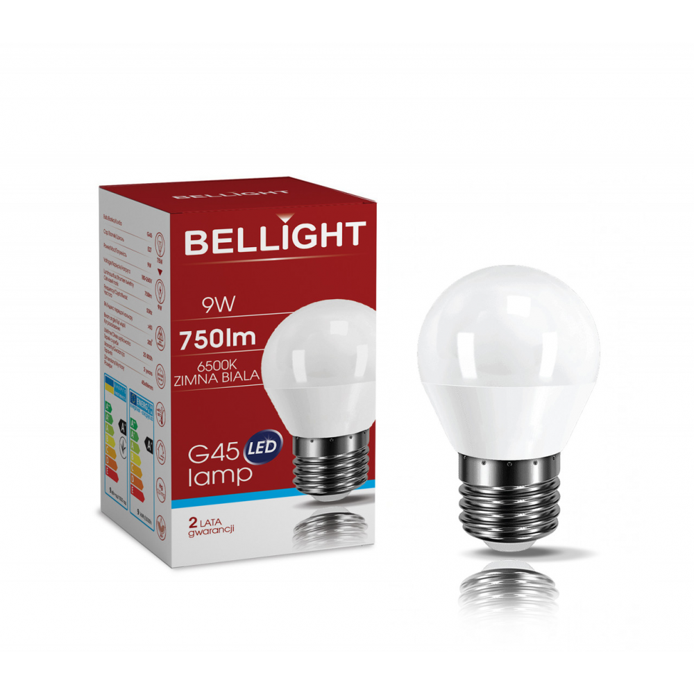 Світлодіодна лампа LED G45 220V/9W E27 6500K