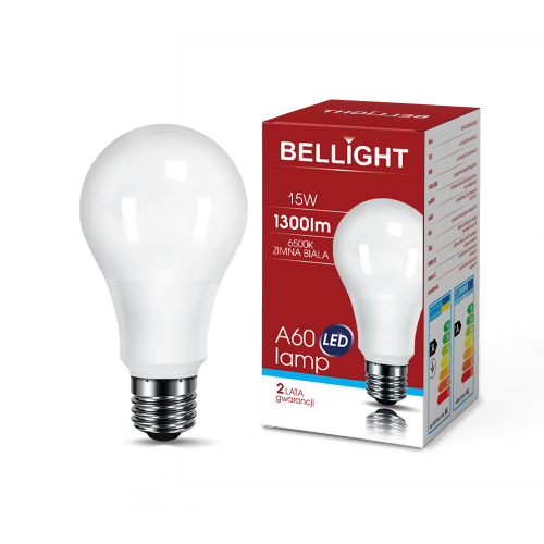 Лампа світлодіодна LED A60 220V/15W E27 6500K