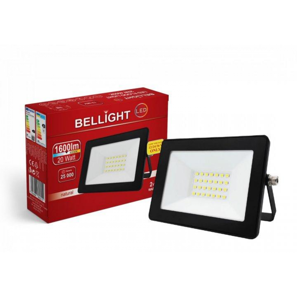 Низьковольтний Світлодіодний прожектор 12-36V 20W 4000K