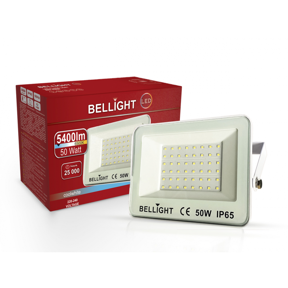 Світлодіодний прожектор Bellight 50W 6500K білий