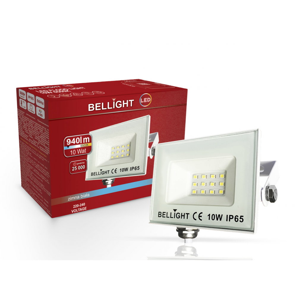 Світлодіодний прожектор Bellight 10W 6500K білий