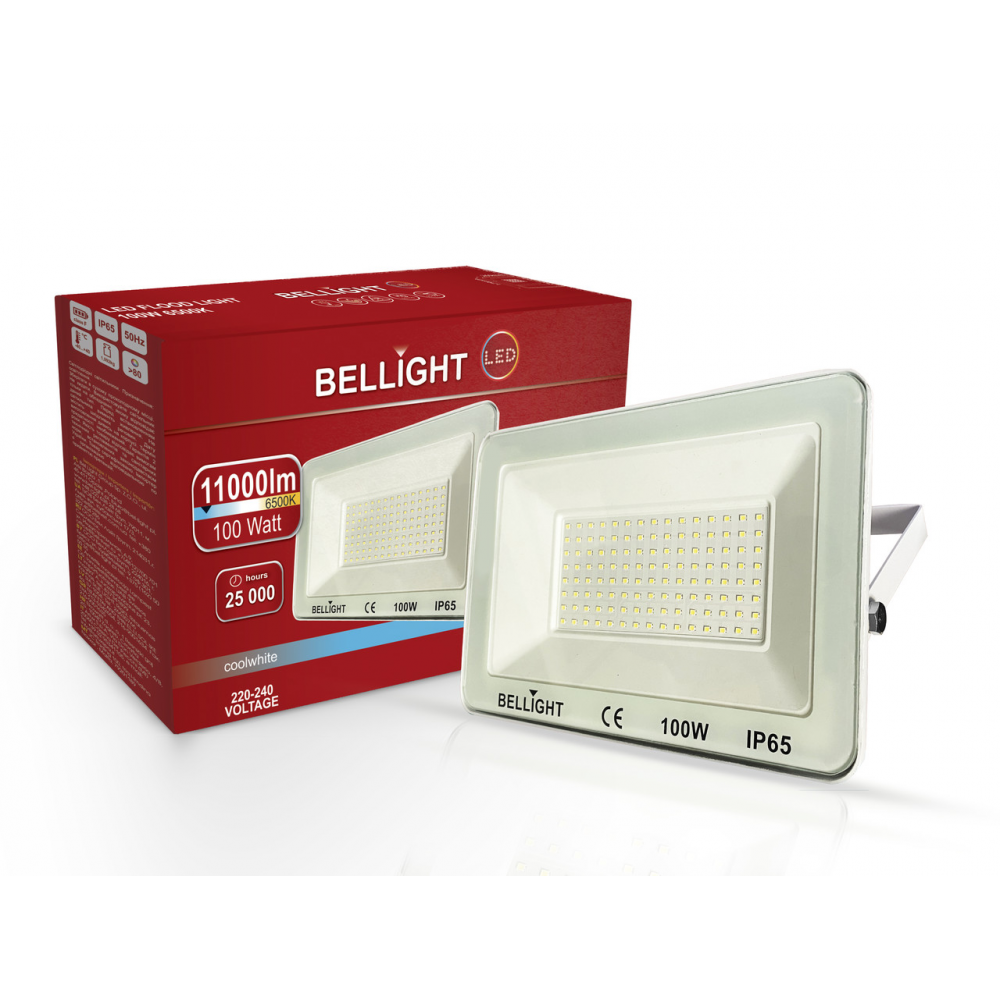 Світлодіодний прожектор Bellight 100W 6500K білий