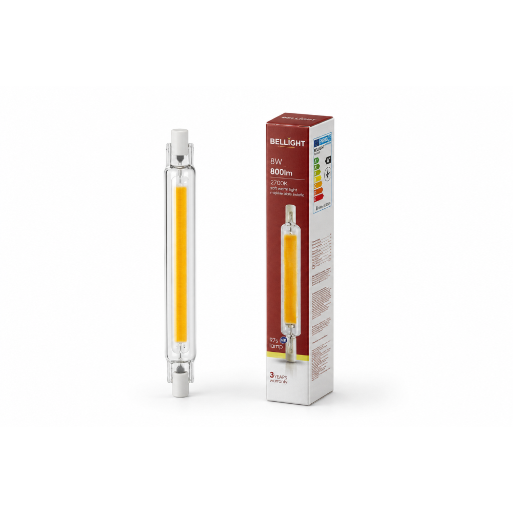 Светодиодная лампа Bellight LED J118 230V 8W R7s 2700K