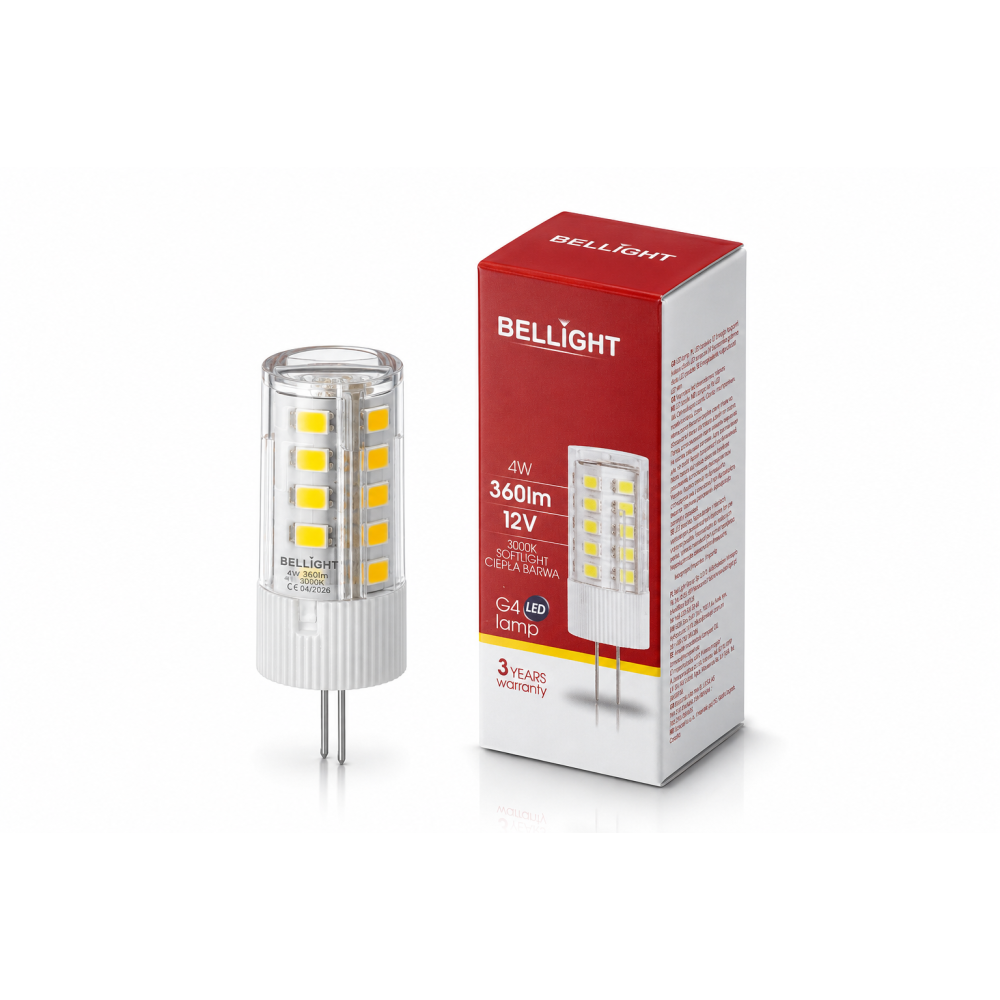 Лампа светодиодная LED G4 12V 4W G4 3000K