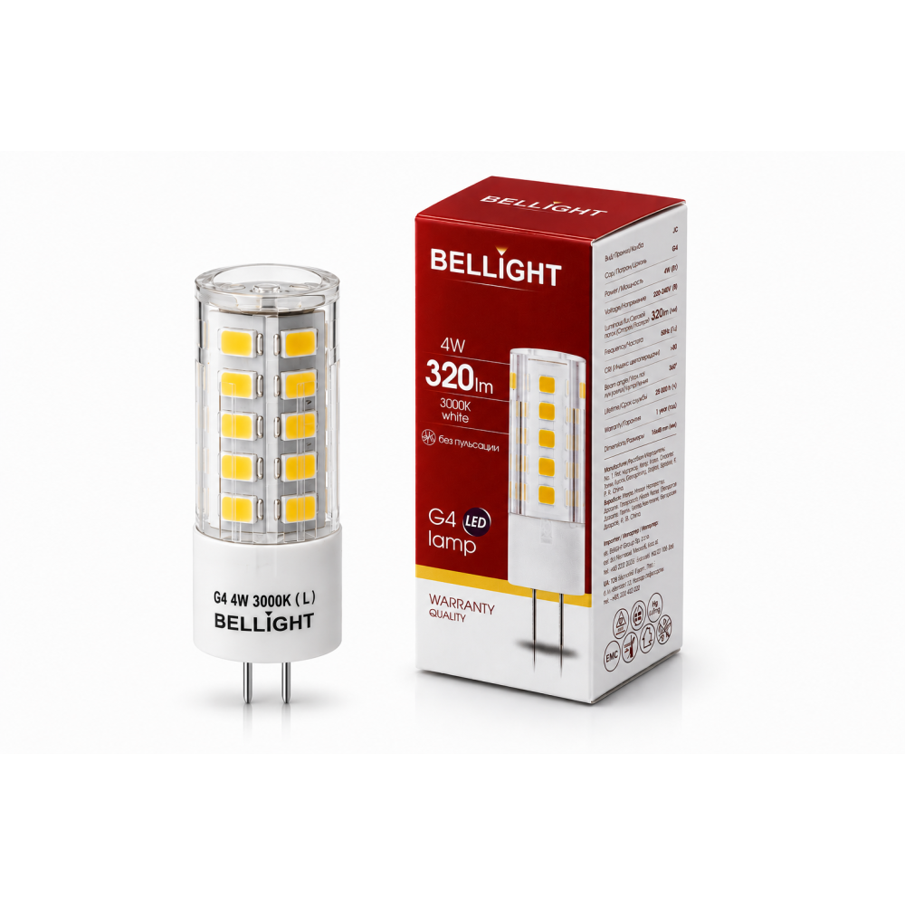 Лампа светодиодная LED G4 230V 4W G4 3000K
