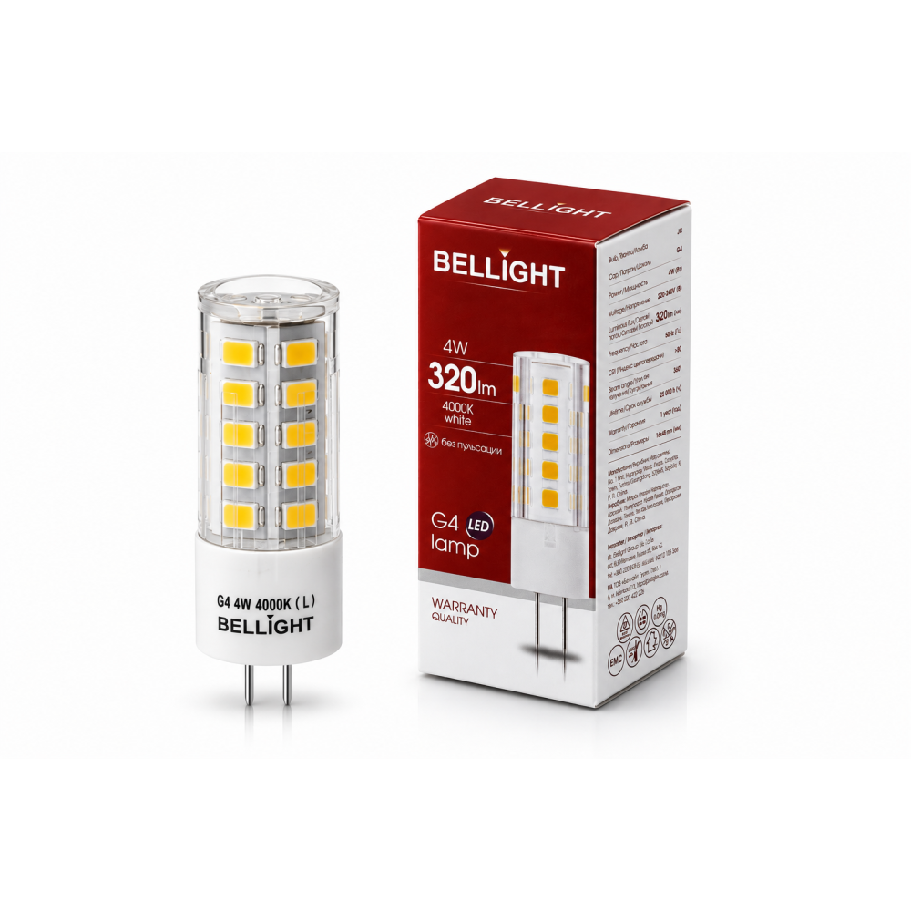 Лампа светодиодная LED G4 230V 4W G4 4000K