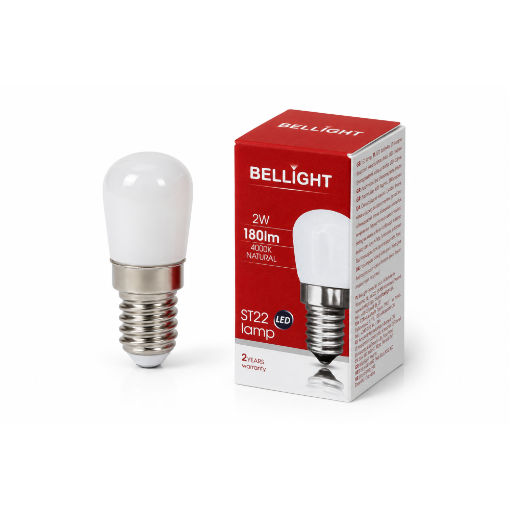Лампа светодиодная для холодильников, швейных машин LED ST22 220V 2W Е14 4000K
