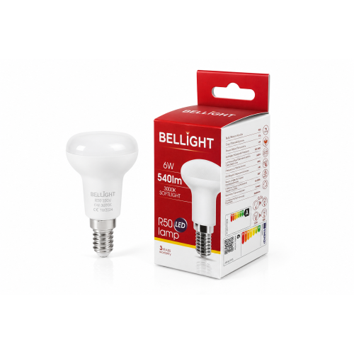 Лампа світлодіодна LED R50 230V 6W E14 3000K