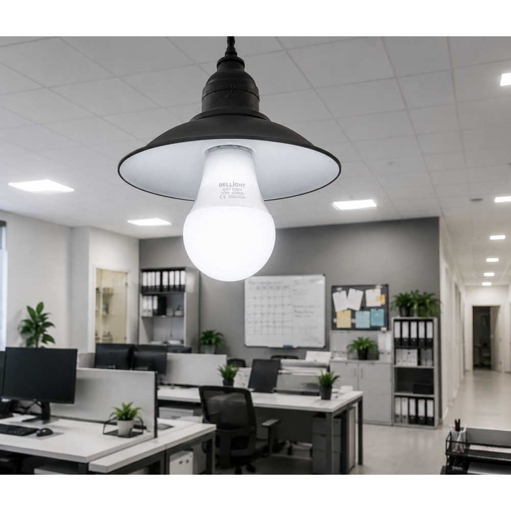 Лампа светодиодная LED A60 220V 8W E27 4000K