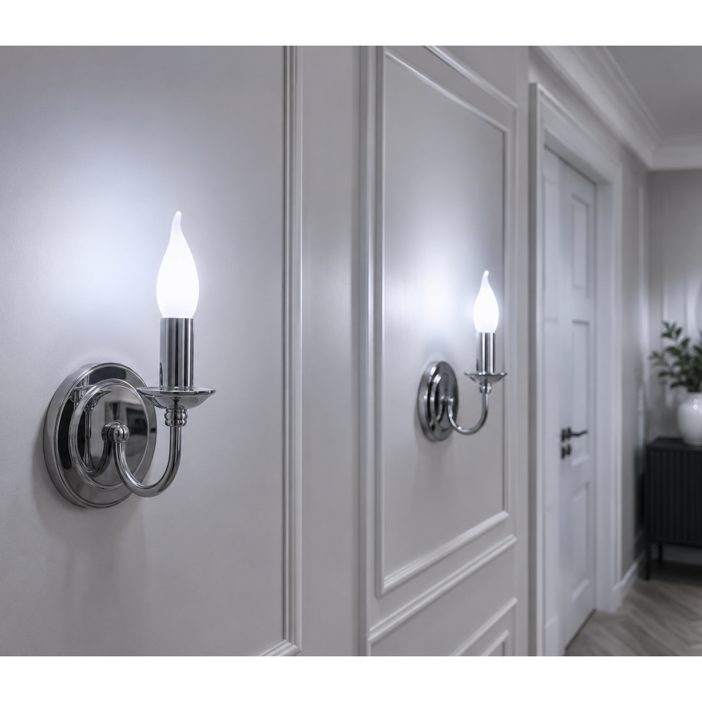 Лампа светодиодная свеча на ветру LED C35 230V 7W E14 6500K tailed