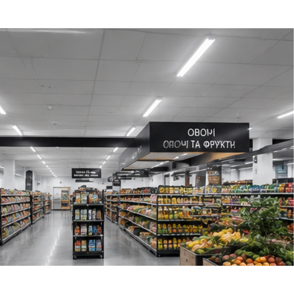 Лампа светодиодная линейная LED T8 230V 9W G13  4000K одностороннее подключение