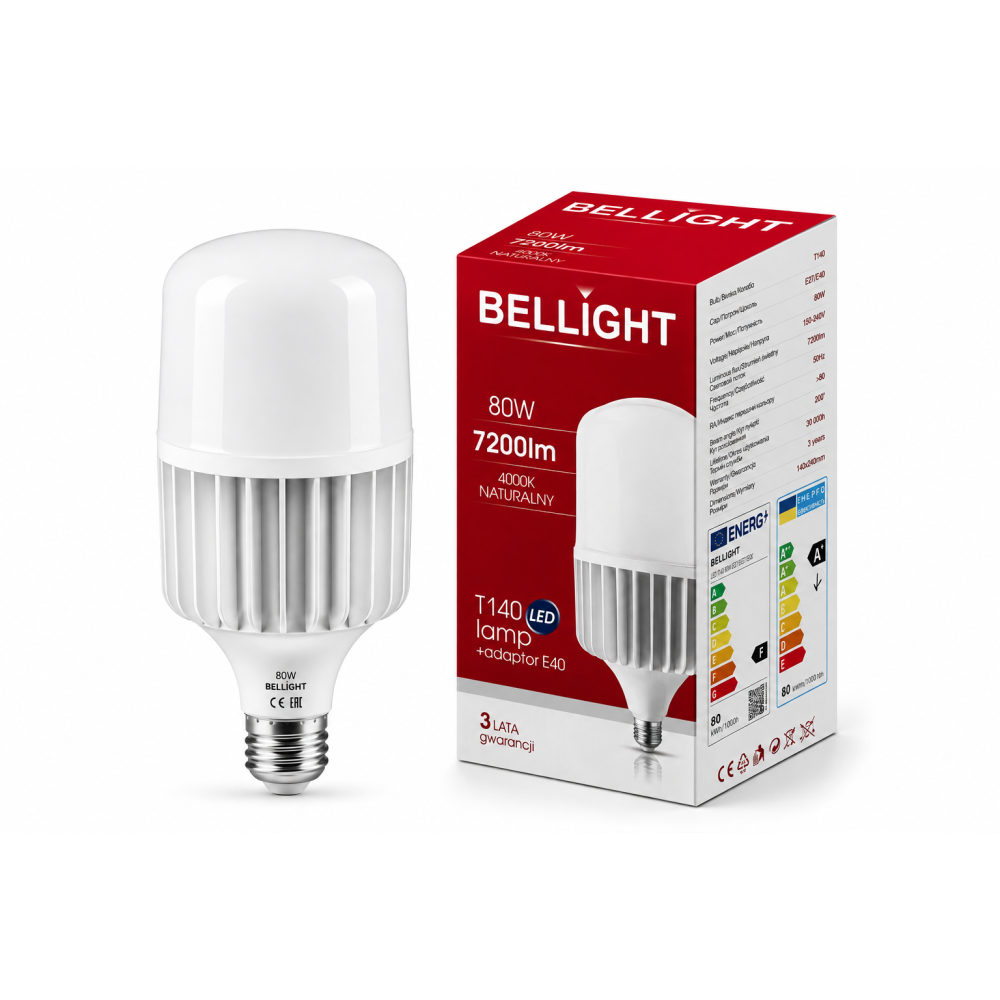 Лампа светодиодная LED Т140 230V 80W E27/E40 4000K