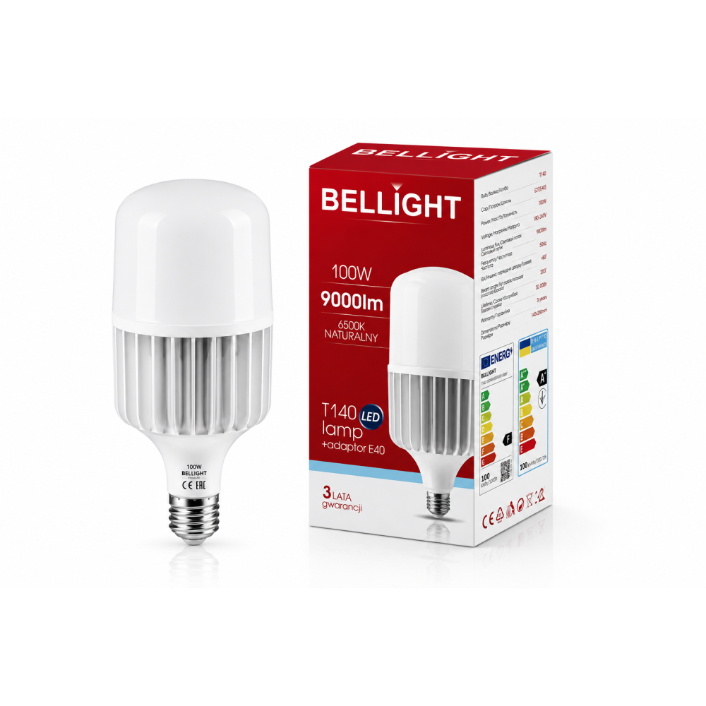 Лампа светодиодная LED Т140 230V 100W E27/E40 6500K