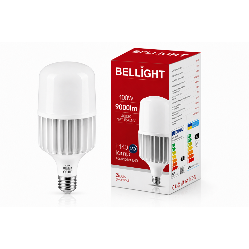 Лампа светодиодная LED Т140 230V 100W E27/E40 4000K
