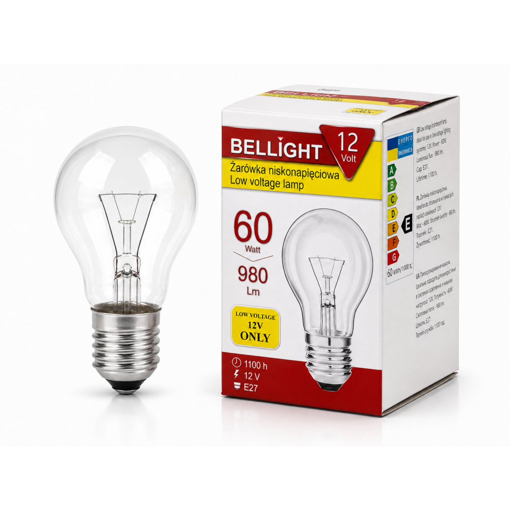 Лампа низковольтная 12В 60W Е27